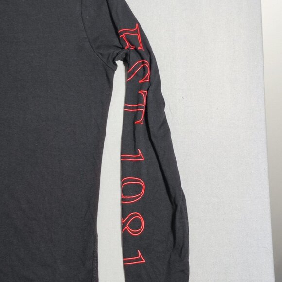 Guess long sleeve T-shirt men's size XL slim fit black with graphic design - Picture 7 of 9